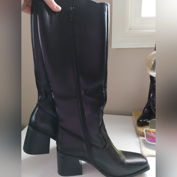 Dream Pairs Knee High Boots Chunky Heel 9.5 - Picture 5 of 11
